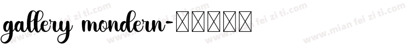 gallery mondern字体转换